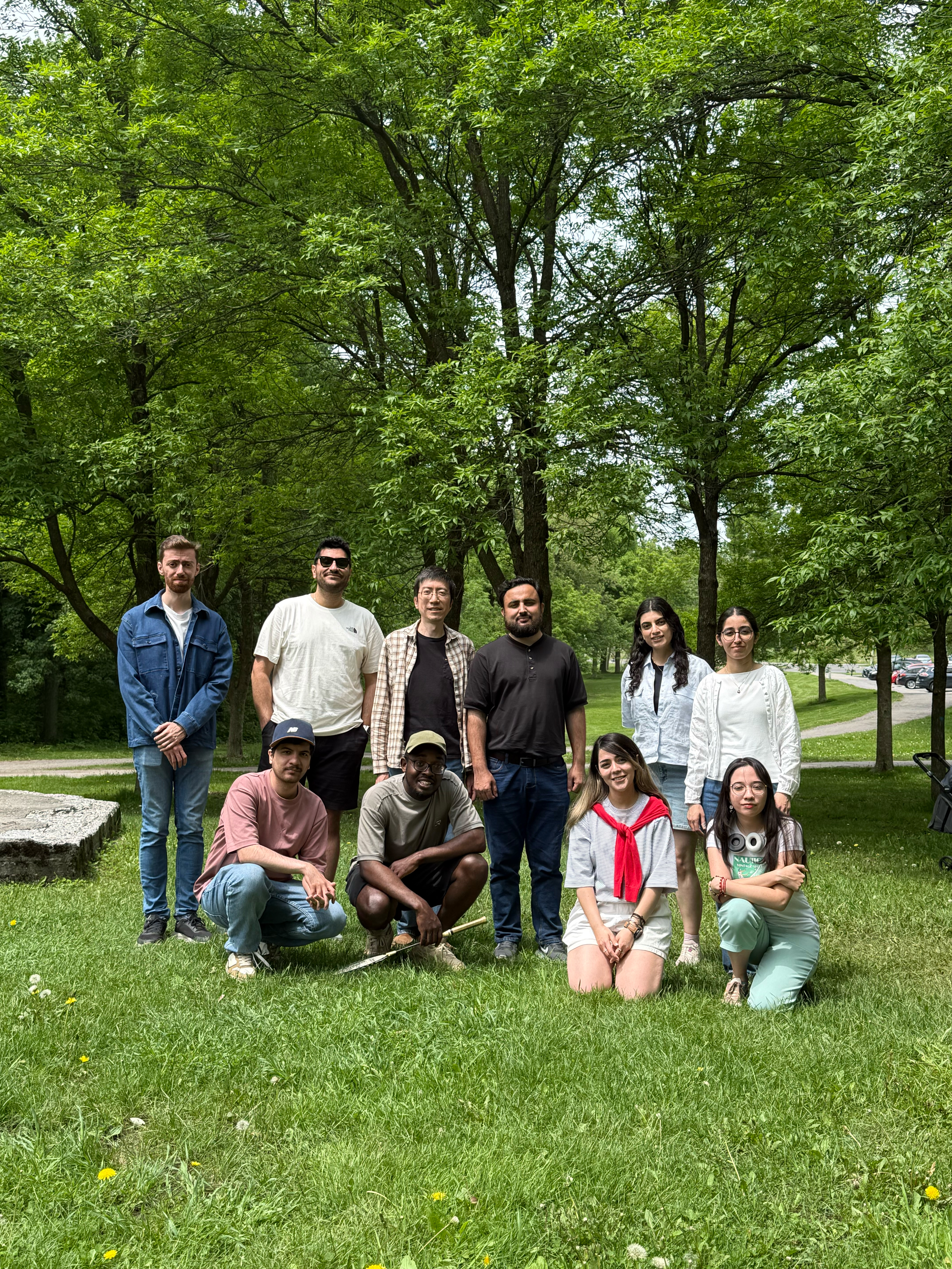 Lab gathering in the Mont Royal park